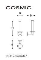 MEDIDAS PORTARROLLOS VERTICAL METRIC COSMIC